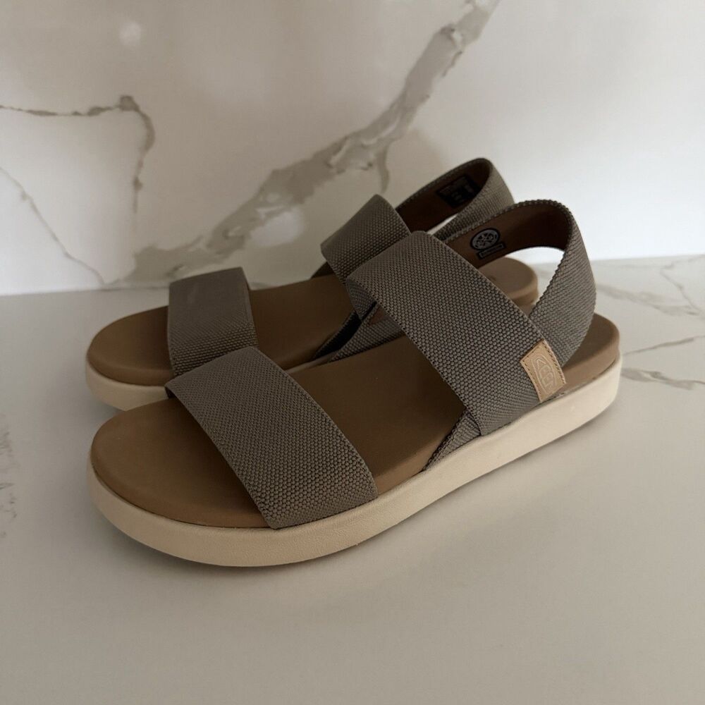 NEW KEEN Elle Women Size 8 Backstrap Sandals Brindle/Birch 1027160